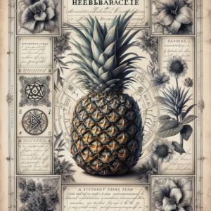 Page d'herbier sur l'Ananas