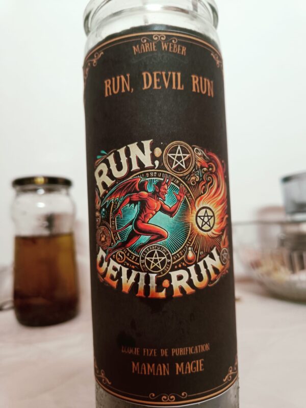 bougie fixe neuvaine purification run devil run