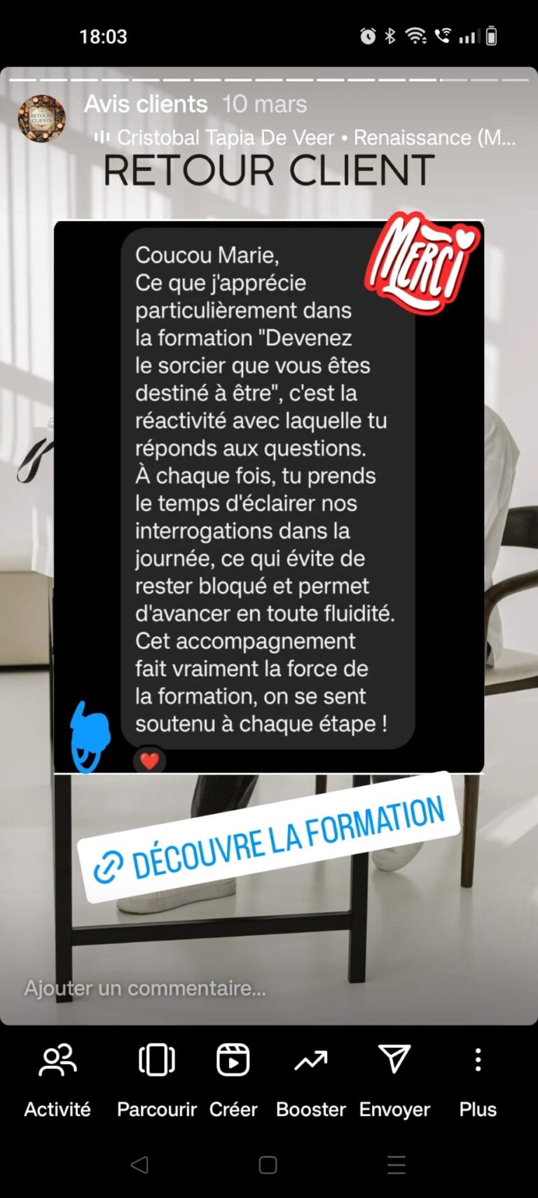 retour client