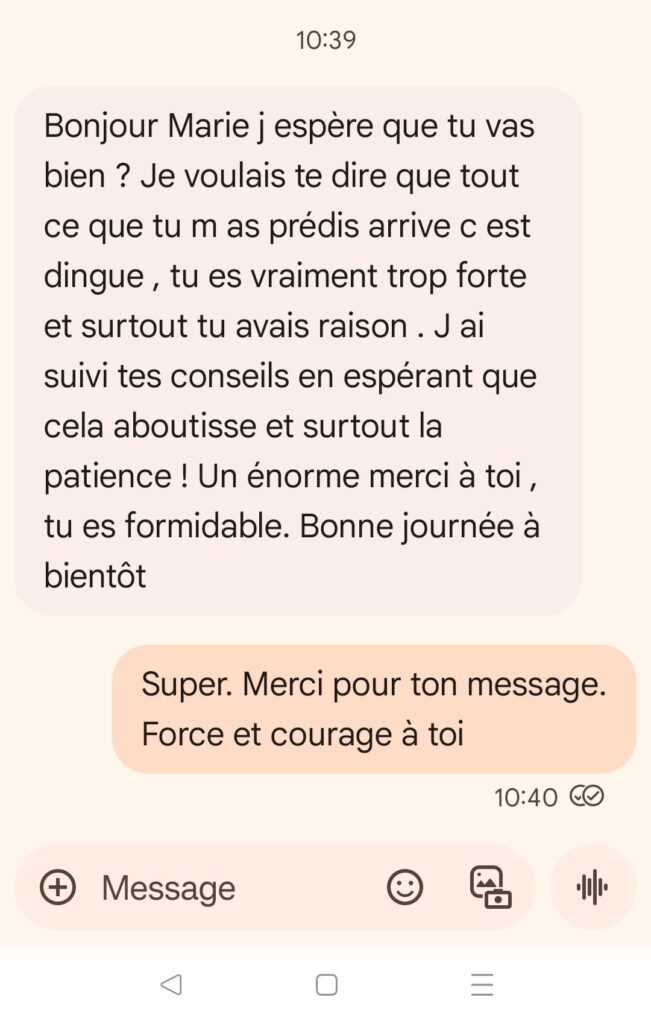 retour client tarot