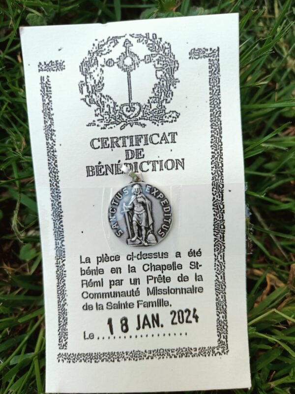 Médaille de Saint Expédit bénite