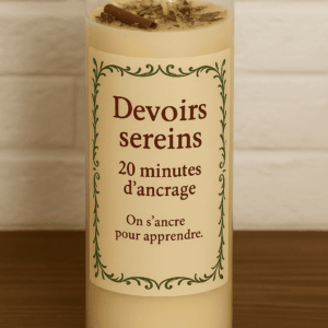 Devoirs sereins - 20 minutes d'ancrage