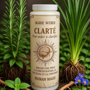 Bougie fixe Clarté – bougie fixe clarte pour la clarté mentale, la concentration et la discipline