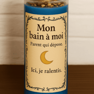 neuvaine bain parent près de la baignoire, vapeur douce