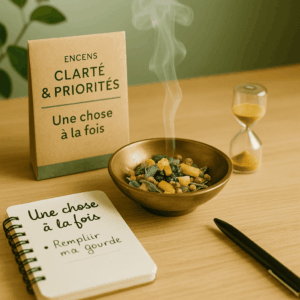 encens clarté et priorités