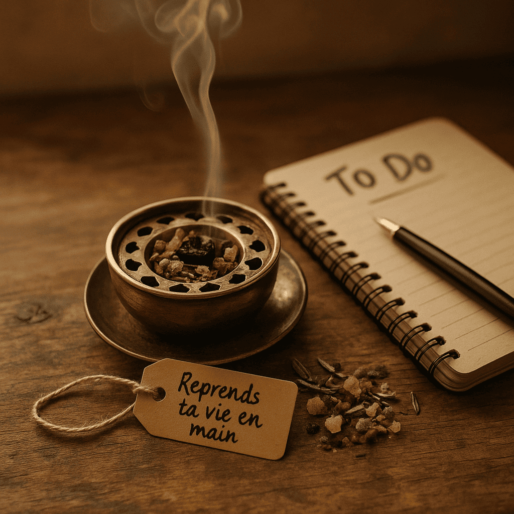 encens reprendre sa vie en main