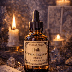 Flacon d’Huile Oracle Intérieur pour intuition et écriture intuitive
