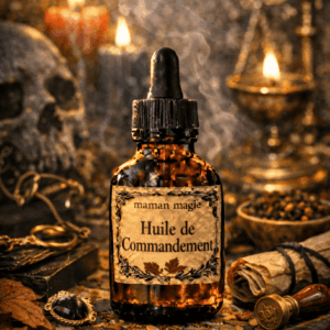 Flacon d’huile de Commandement Commanding Oil hoodoo pour autorité respect et contrôle
