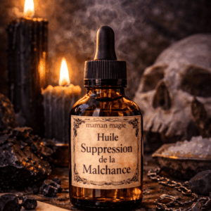 Flacon d’huile de Suppression de la Malchance Jinx Removing Oil pour lever la poisse et nettoyer les énergies négatives