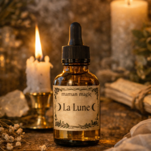 Flacon d’huile de la Lune 50 ml huile énergétique pour intuition et rituels lunaires