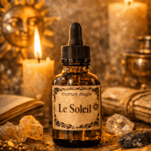 Flacon d’huile du Soleil 50 ml huile énergétique pour joie de vivre et confiance en soi