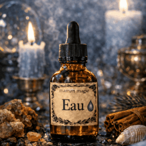 Flacon d’huile élémentaire Eau huile d’onction ésotérique pour rituels de l’élément eau