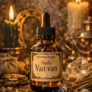 Flacon d’huile Van Van huile hoodoo pour ouvrir les routes enlever la malchance et attirer la chance