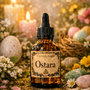 Flacon d’huile magique d’Ostara huile rituelle de l’équinoxe de printemps pour renouveau et fertilité