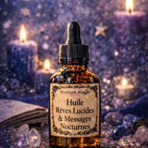 Huile Rêves Lucides & Messages Nocturnes Maman Magie sur autel nocturne