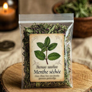 Sachet de menthe séchée 25 g pour sorcellerie et rituels