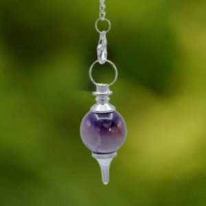 Pendule Terra Améthyste – pendule amethyste pour radiesthésie, chakras et rééquilibrage énergétique