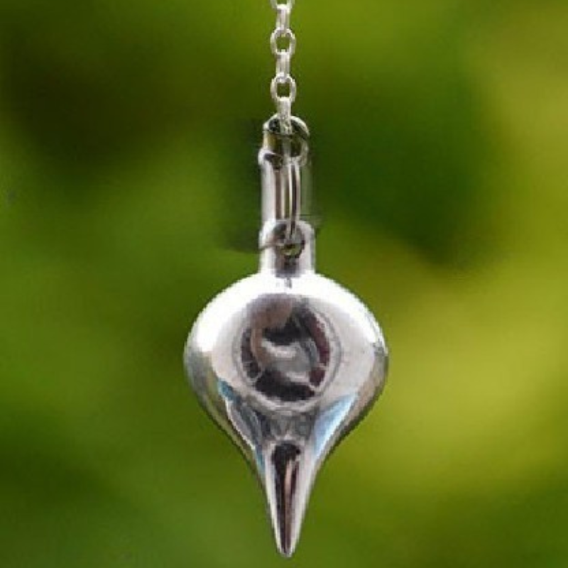 Pendule Goutte d’eau chromé 20 g – pendule goutte d eau pour radiesthésie