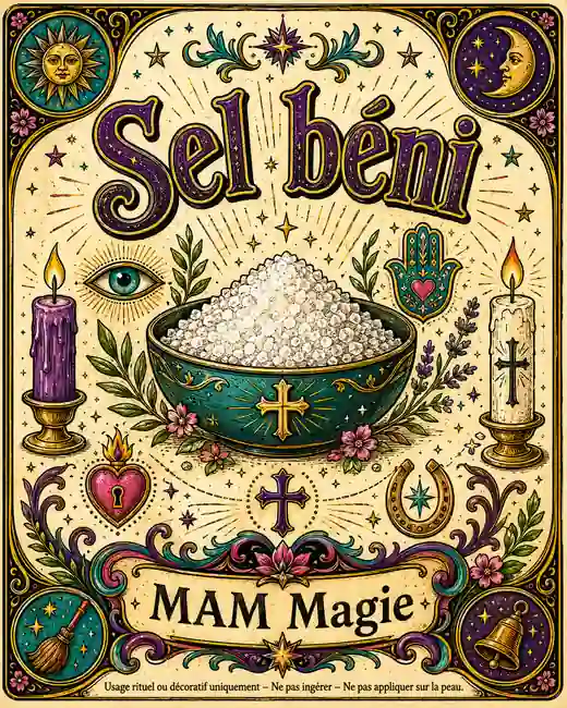 Sel béni de protection – sel beni consacré pour purification et protection