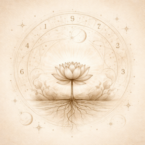 Lotus et chiffres — mini séance de numérologie karmique 30 minutes