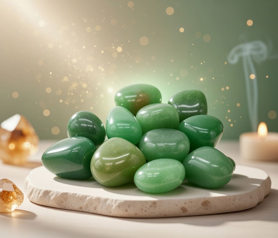 Aventurine verte roulée