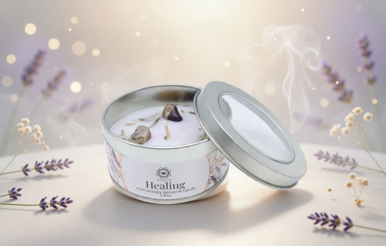 Bougie Améthyste Lavande
