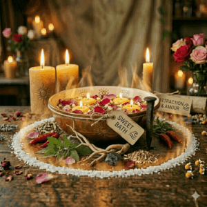 Bain Rituel Sweet Bath pour l'attraction amoureuse Hoodoo