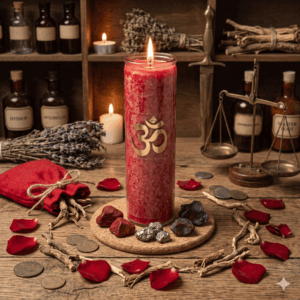 Bougie Rouge de Sept Jours Hoodoo