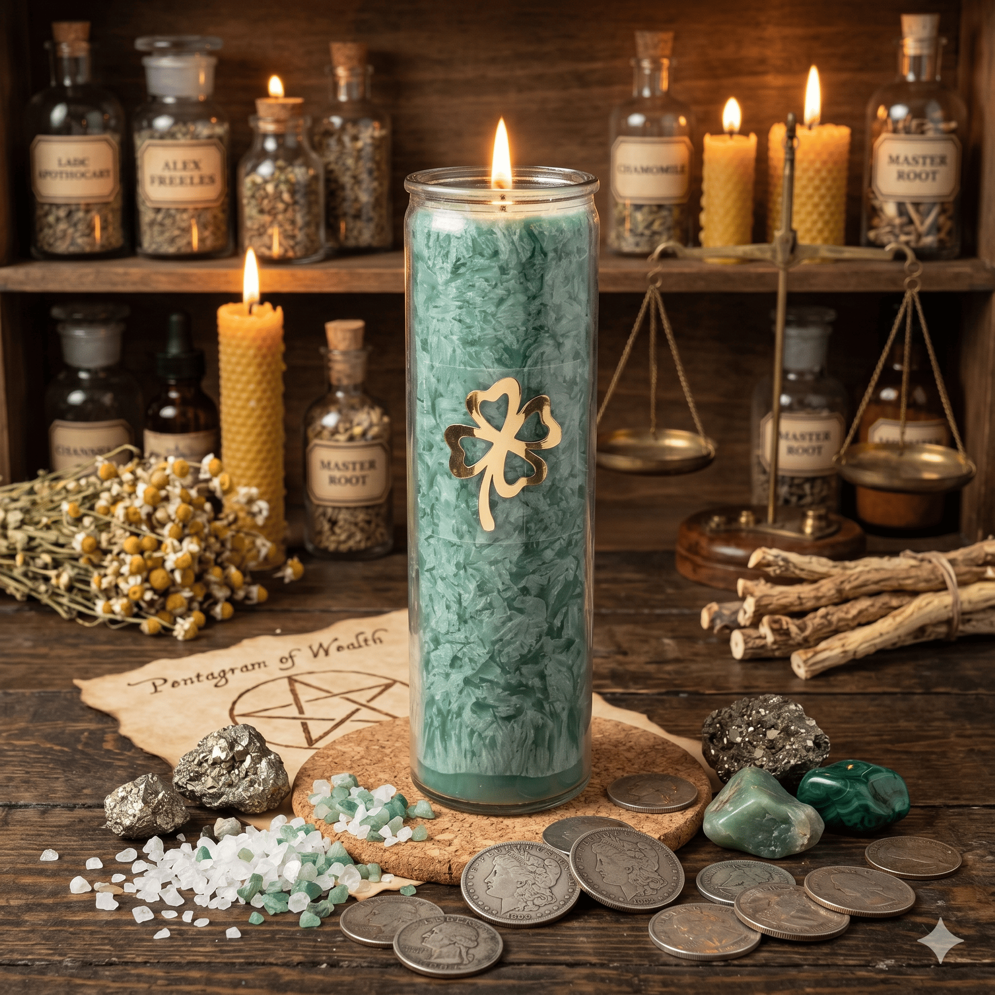Seven Day Candle Verte Hoodoo