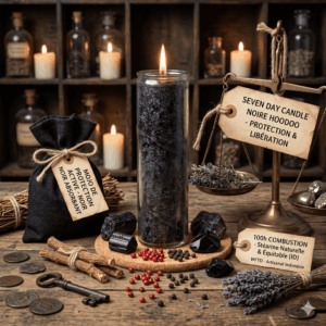 Seven Day Candle Noire Hoodoo Parfumée (1)