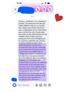 témoignage retour client médiumnité 2