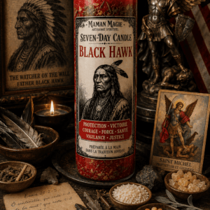 Seven-Day Candle Black Hawk Protection