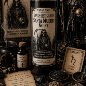 Seven-Day Candle Santa Muerte Noire