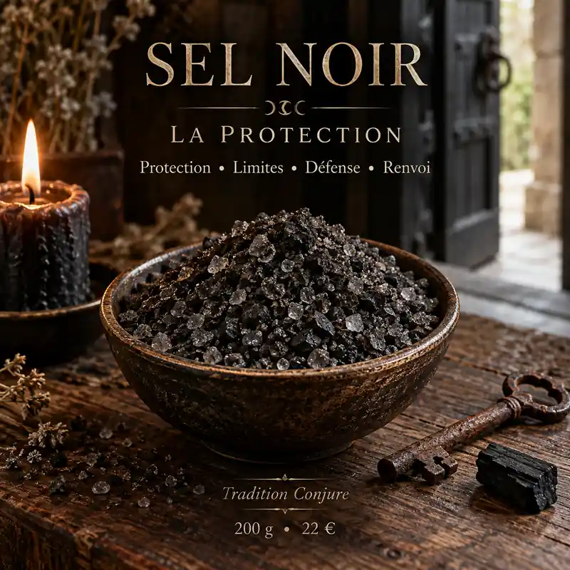 sel noir rituel